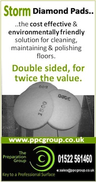 Advert: http://www.ppcgroup.co.uk/news/storm-pad-re-vives-cathedral-floor.php