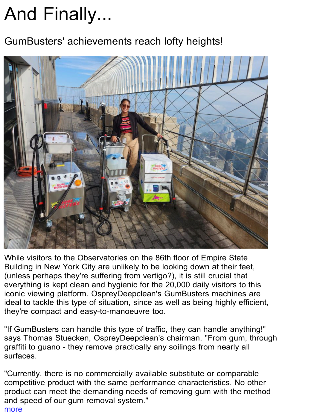 Advert: https://www.thecleanzine.com/pages/21783/gumbusters_achievements_reach_lofty_heights/