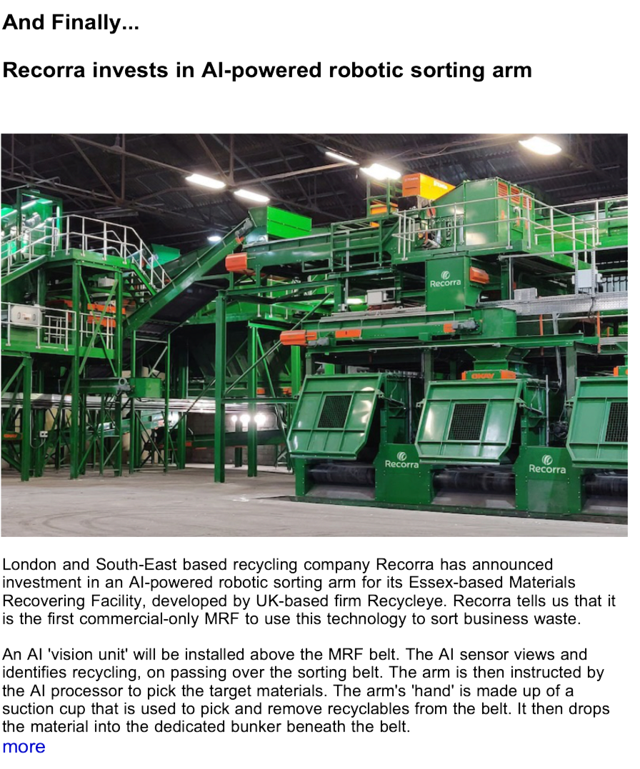 Advert: https://www.thecleanzine.com/pages/23012/recorra_invests_in_ai_powered_robotic_sorting_arm/