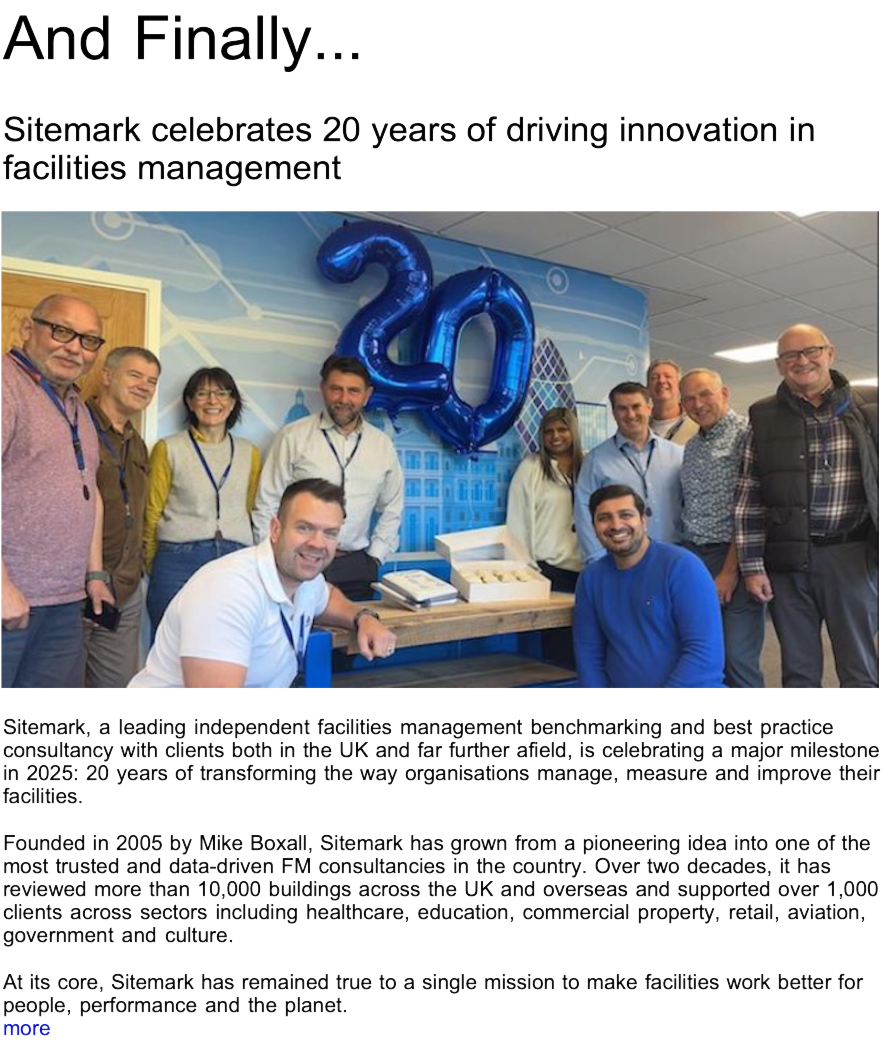 Advert: https://www.thecleanzine.com/pages/23805/sitemark_celebrates_20_years_of_driving_innovation_in_facilities_management/