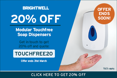 Advert: https://www.brightwell.co.uk/soap-and-paper-dispensers/modular-touch-free-dispenser