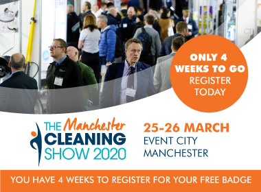 Advert: https://cleaningshow.co.uk/manchester/register-now?utm_source=MCS20+&utm_medium=Online&utm_content=Cleanzine&utm_campaign=Cleanzine+newsletter+banner+