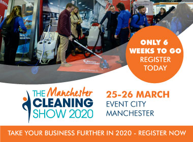 Advert: https://cleaningshow.co.uk/manchester/register-now?utm_source=MCS20+&utm_medium=Online&utm_content=Cleanzine&utm_campaign=Cleanzine+newsletter+banner+